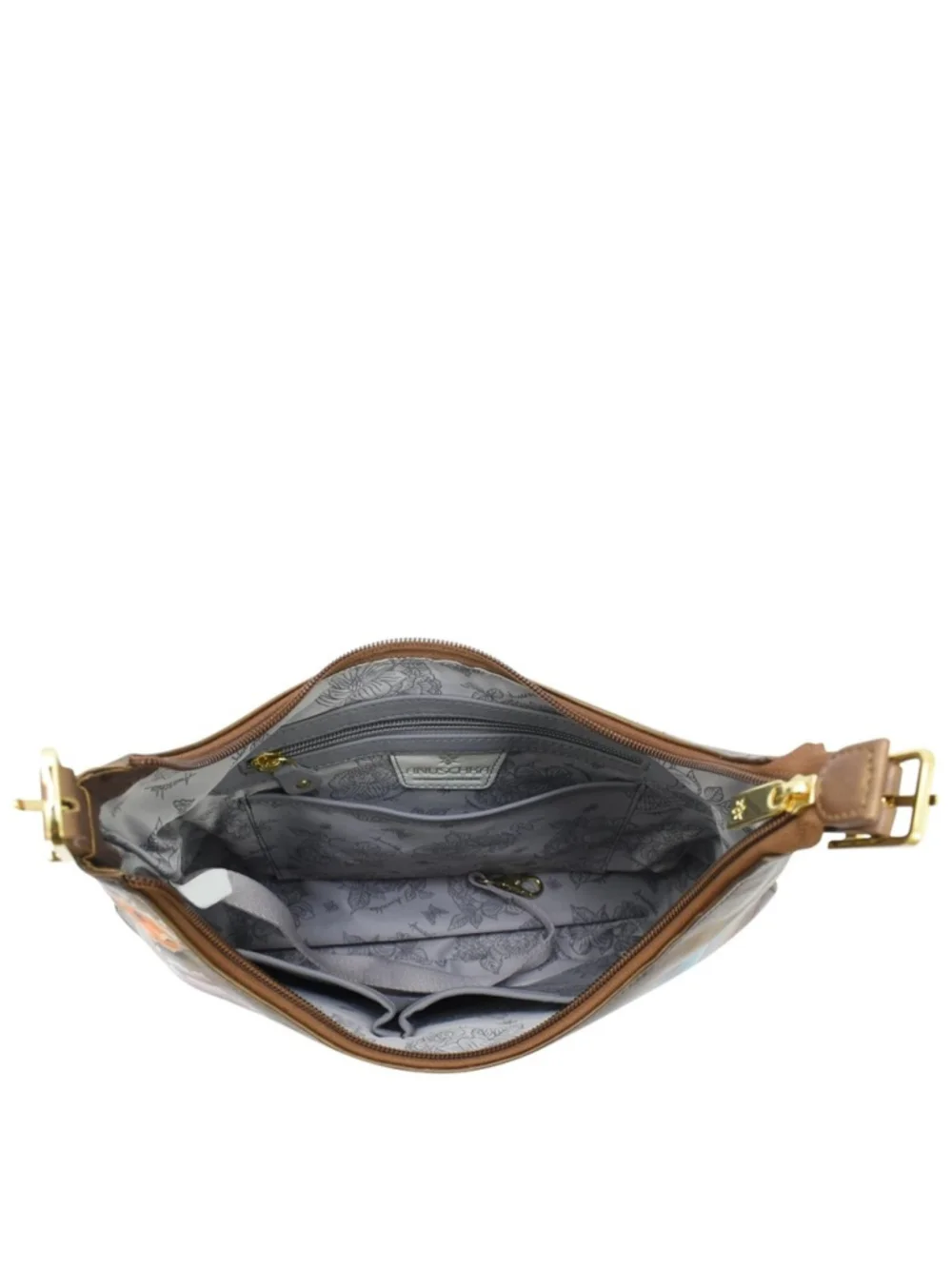 Anuschka Butterfly Blooms Slim Hobo